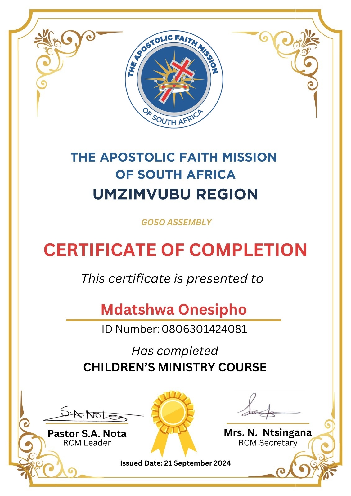 AFM Umzimvubu Region happy moment